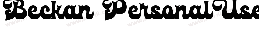 Beckan PersonalUseOn字体转换
